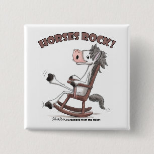 Pferde Rock! Button