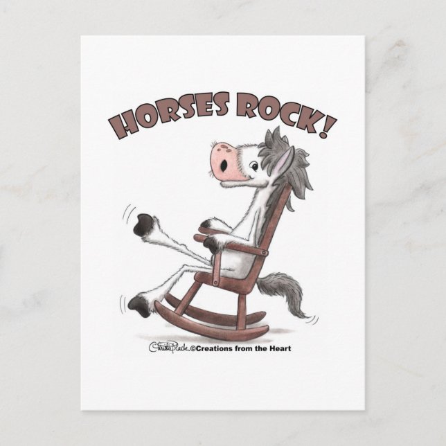Pferde Rock! Postkarte (Vorderseite)