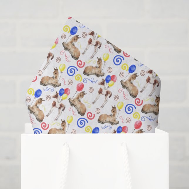 Pferde-Seidenpapier Seidenpapier (Geschenk Tasche)