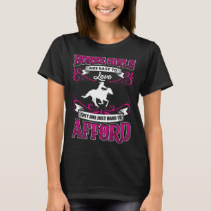 Pferde-Shirt für Frauen Mädchen Süßes Pferdereiten T-Shirt