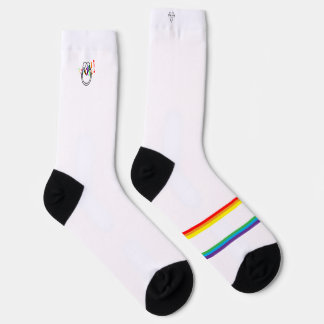 Pferde sind in meinen DNA-Regenbogen-Crew-Socken Socken