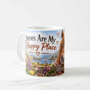 Pferde Sind Mein Glücklicher Ort Tasse