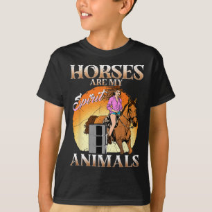 Pferde sind meine Geistiere in der Reitfarm I T-Shirt
