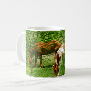Pferde Sommerliche Blätter Kaffeetasse