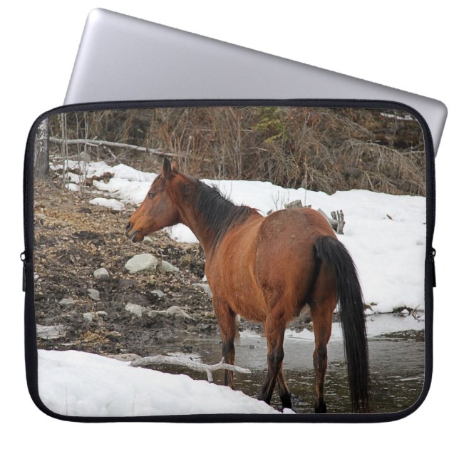 Pferde - Thema "Amerikanischer Western" Laptopschutzhülle (Vorderseite)