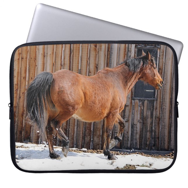 Pferde - Thema "Amerikanischer Western" Laptopschutzhülle (Vorderseite)