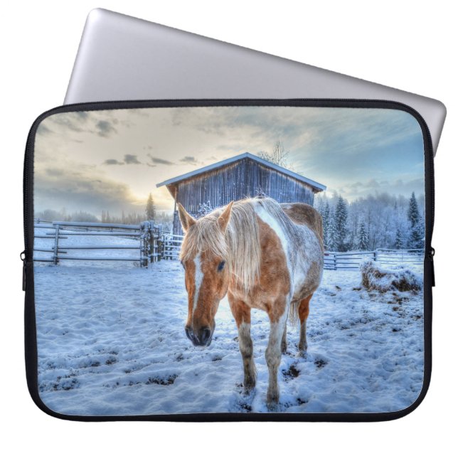 Pferde - Thema "Amerikanischer Western" Laptopschutzhülle (Vorderseite)