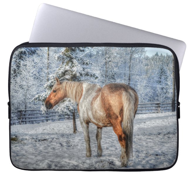 Pferde - Thema "Amerikanischer Western" Laptopschutzhülle (Vorderseite)