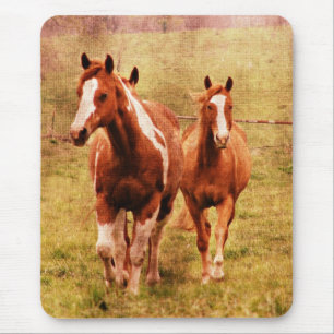 Pferde Trotting Mousepad