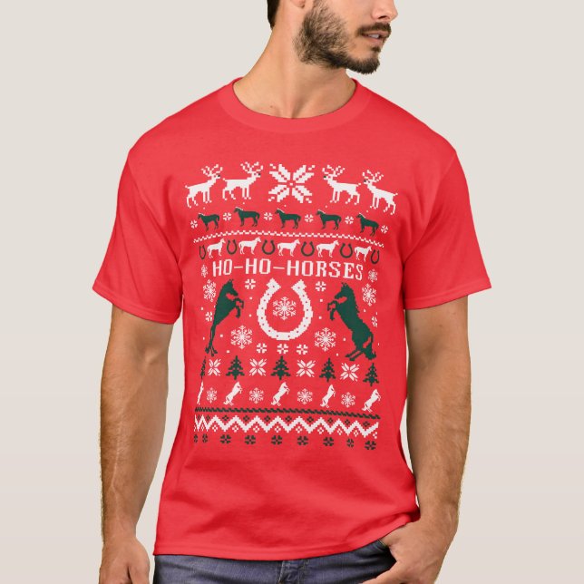 Pferde Uglyackie T-Shirt (Vorderseite)