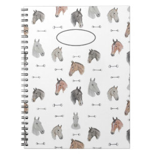 Pferde und Bits-Notebook Notizblock