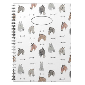 Pferde und Bits-Notebook Notizblock