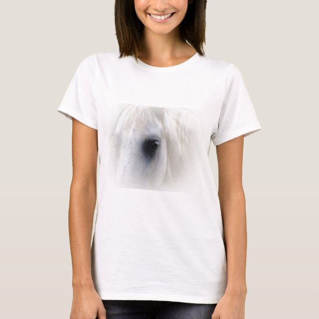Pferde und Blumen T-Shirt (Vorderseite)