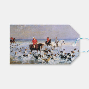 Pferde und Jagdhunde am Strand von Cleveland Geschenkanhänger