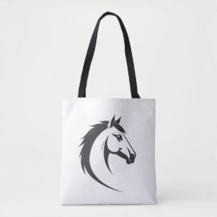 Pferde Vector Art Tier Moderne Stadt Grafik Tasche