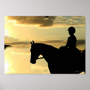 Pferde - Vergnügens-Reiten - die Unterlassung Poster