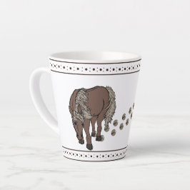 Pferde von figdewdrop Kleine Latte-Tasse Milchtasse
