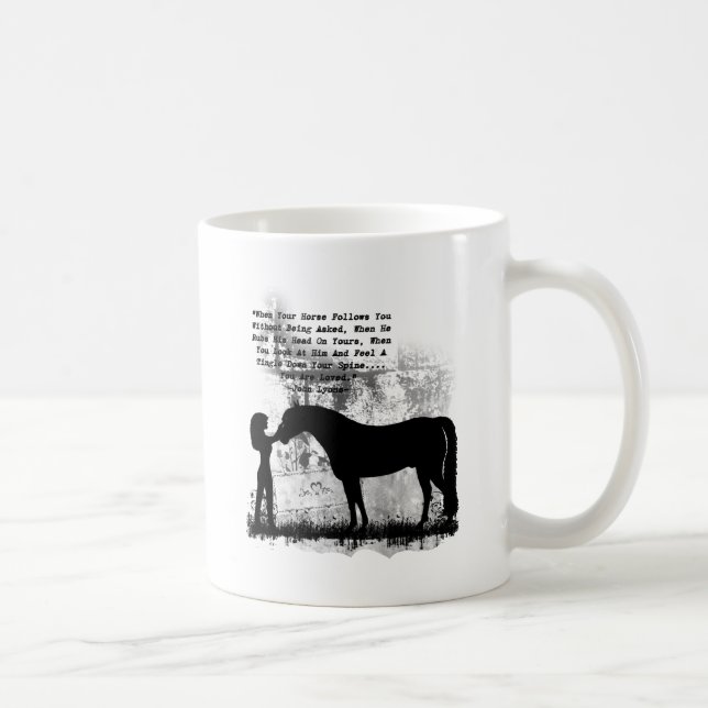 Pferde werden Sie geliebt Kaffeetasse (Rechts)