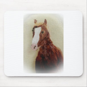 Pferdeartiges malendes Brown-Pferd Mousepad
