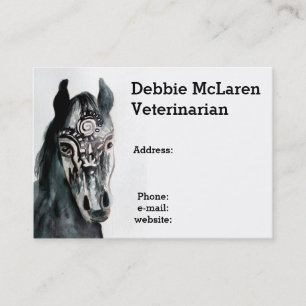 Pferdeärztestermin und Visitenkarte Terminkarte