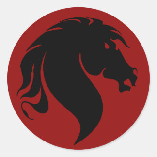 Pferdeaufkleber Runder Aufkleber