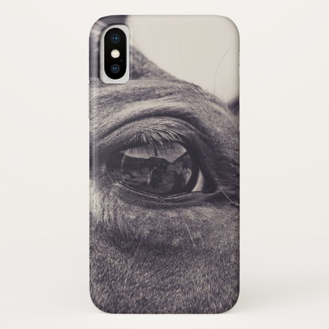 Pferdeauge 001 Case-Mate iPhone hülle (Rückseite)
