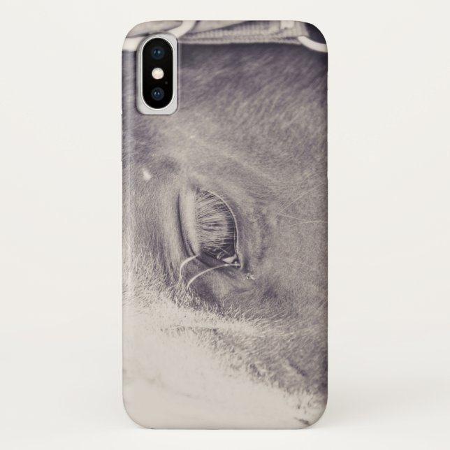 Pferdeauge 004 Case-Mate iPhone hülle (Rückseite)