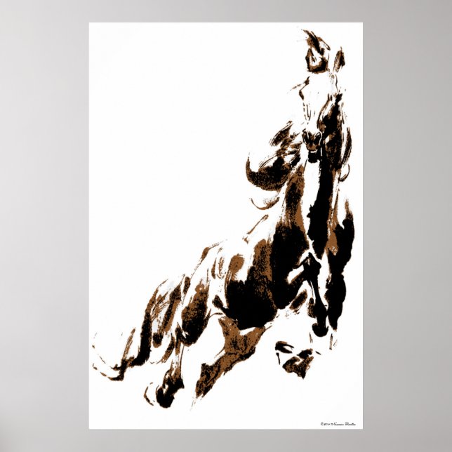 Pferdeausdruck Poster (Vorne)