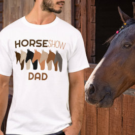 Pferdeausstellung Vater Spaß Reitsport Vater für M T-Shirt
