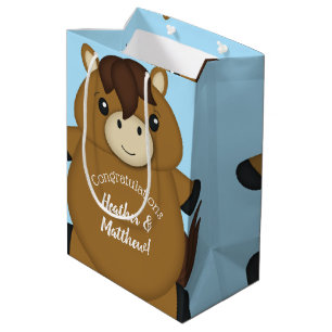 PferdeBaby Dusche Blue Boy Mittlere Geschenktüte