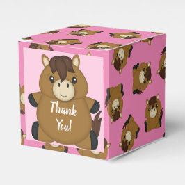 PferdeBaby Dusche Pink Girl Geschenkschachtel