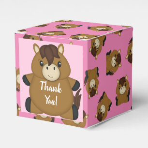 PferdeBaby Dusche Pink Girl Geschenkschachtel