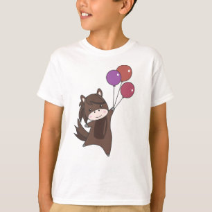 Pferdeballons fliegen Niedliche Tiere für Kinder T-Shirt