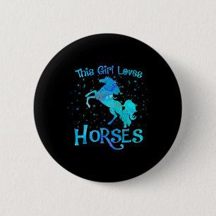 Pferdebesitzer Dieses Girl Liebe Pferd Reitausflug Button