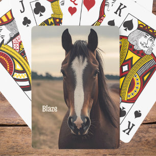 Pferdebesitzer Foto Kartenspielen Kleine Geschenk Spielkarten