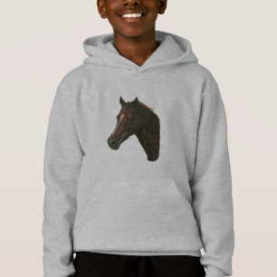 Pferdebild des Kastanienstockpferdes Hoodie