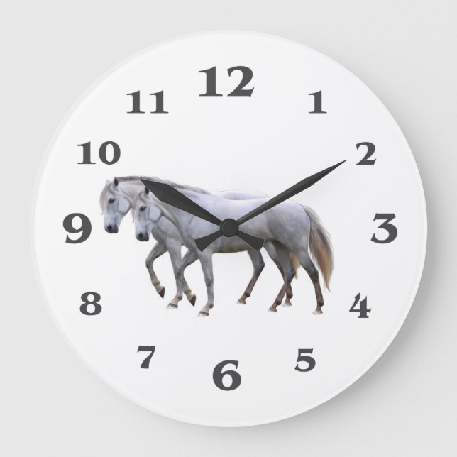 Pferdebild für die große Uhr (Vorderseite)