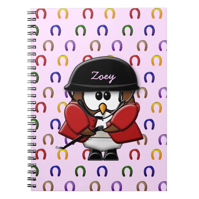 Pferdeeihu Notizblock (Vorderseite)