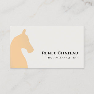 PferdeEquine Moderne Gold Business Card Visitenkarte