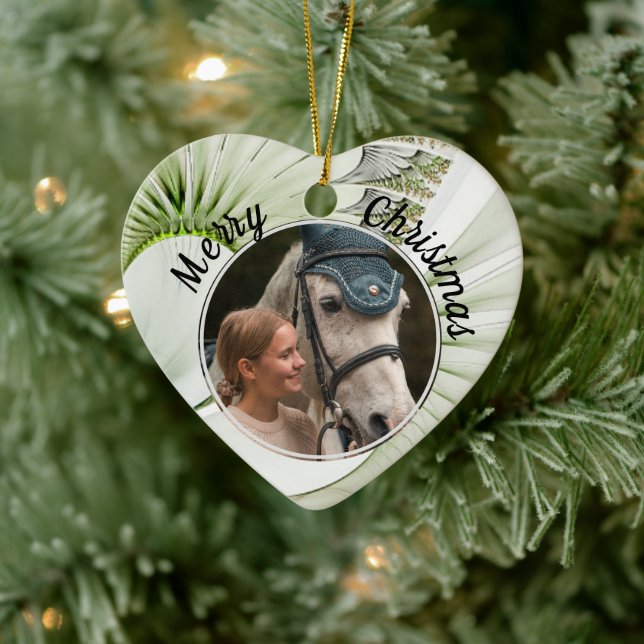 PferdeEquine Reittiere Foto Modernes, individuelle Keramik Ornament (Baum)
