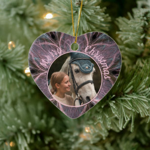 PferdeEquine Reittiere Foto Modernes, individuelle Keramik Ornament