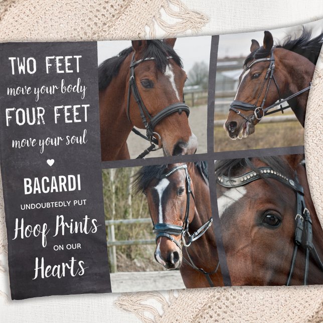 Pferdeerinnerungen Pferdezucht-FotoCollage Fleecedecke (Von Creator hochgeladen)