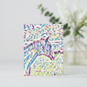 Pferdefarben, Postkarte