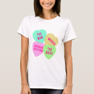 Pferdefrauen Candy Hearts T-Shirt