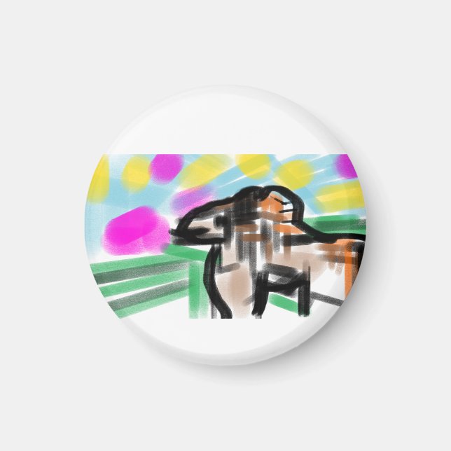 Pferdefreude Magnet (Vorne)