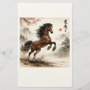 Pferdefreunde , chinesisch briefpapier