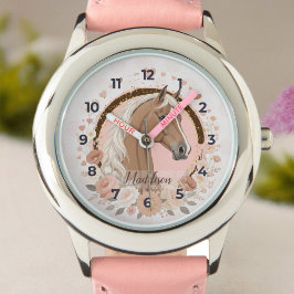 Pferdefreunde Haflinger Armbanduhr