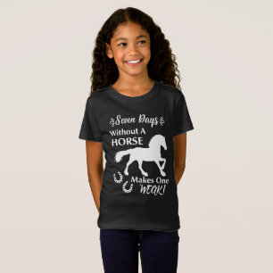 Pferdefreunde lustiges Zitat Grafik T-Shirt
