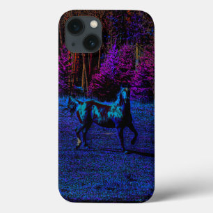 Pferdefreunde Pferdeschlitten bei Nacht Kunst Case-Mate iPhone Hülle