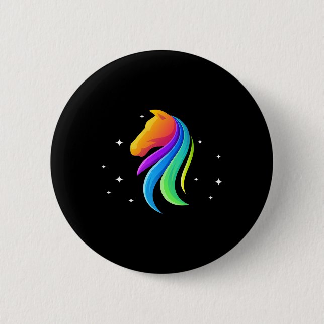 Pferdefreunde Reiten Reiten Button (Vorderseite)